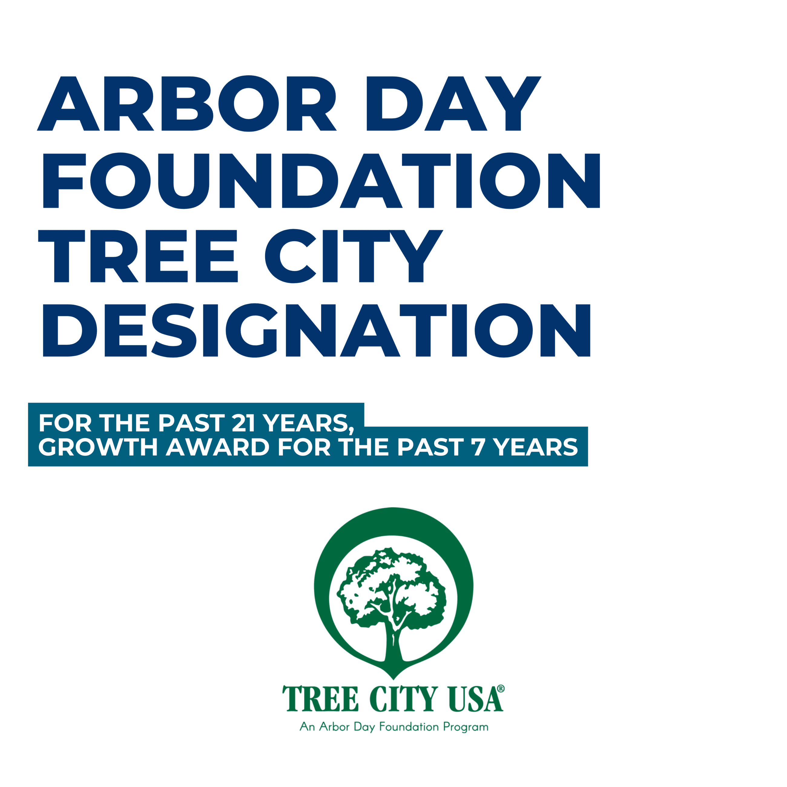 Sustainability Achievement Arbor Day