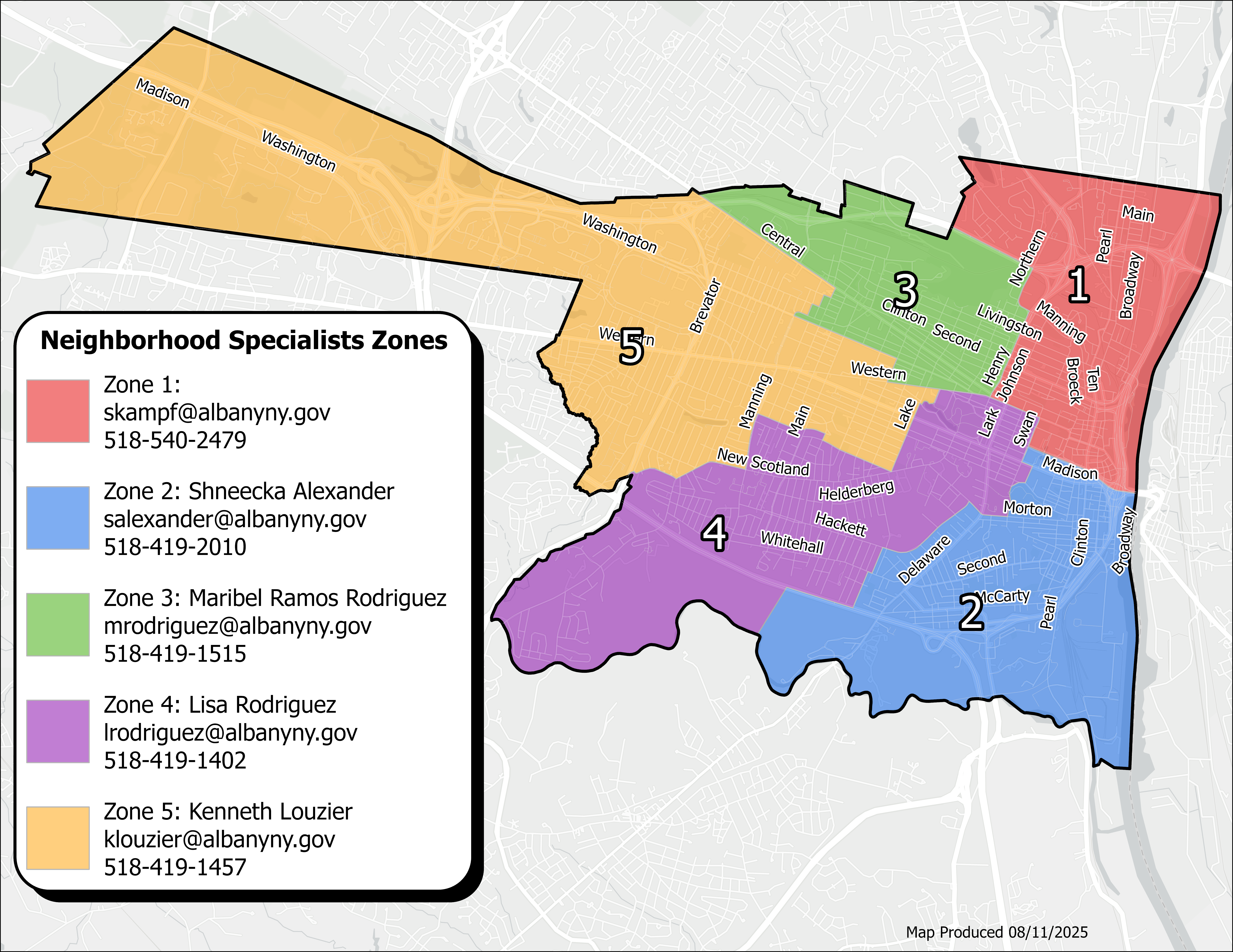 Neighborhood Specialists Zones 8-2025