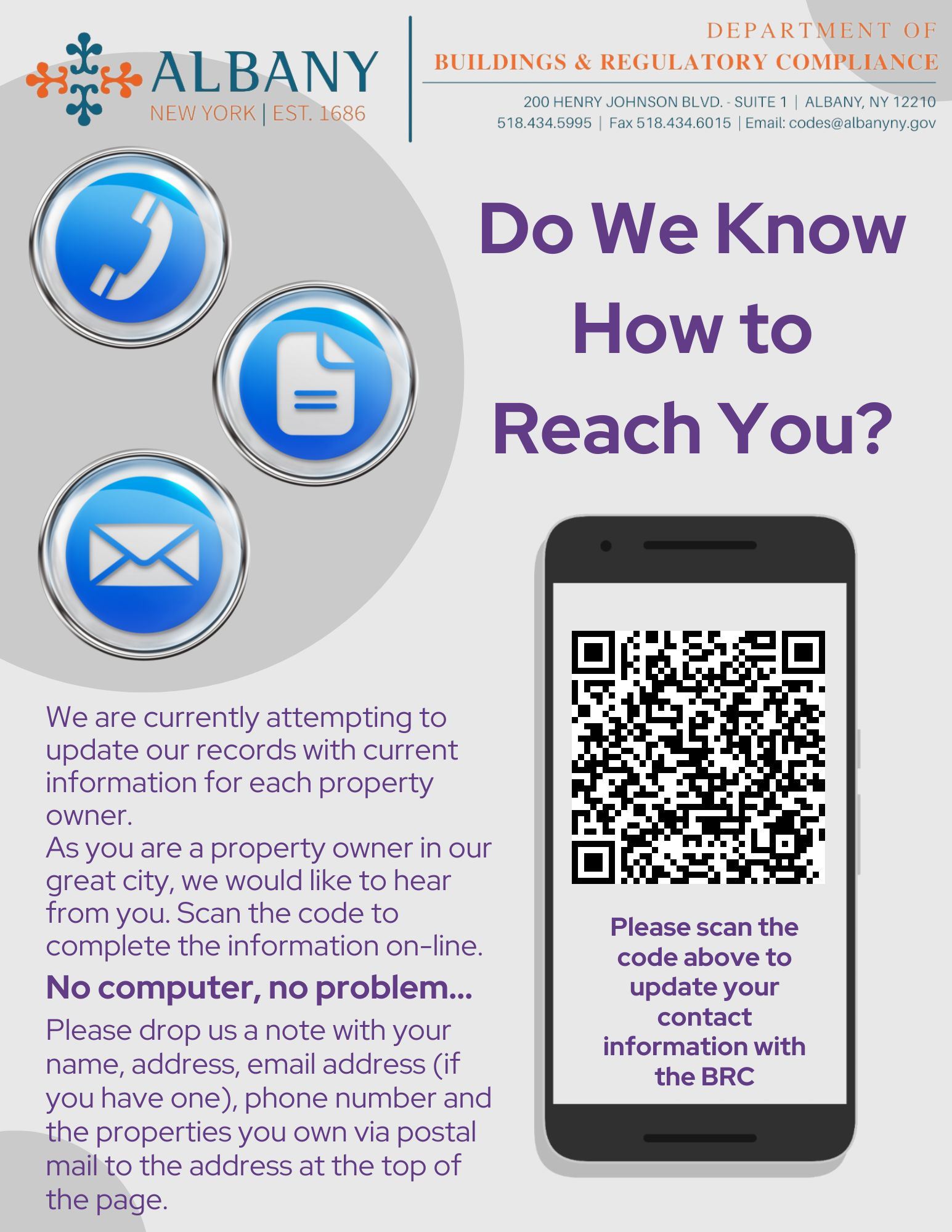 Do We Know How to Reach You