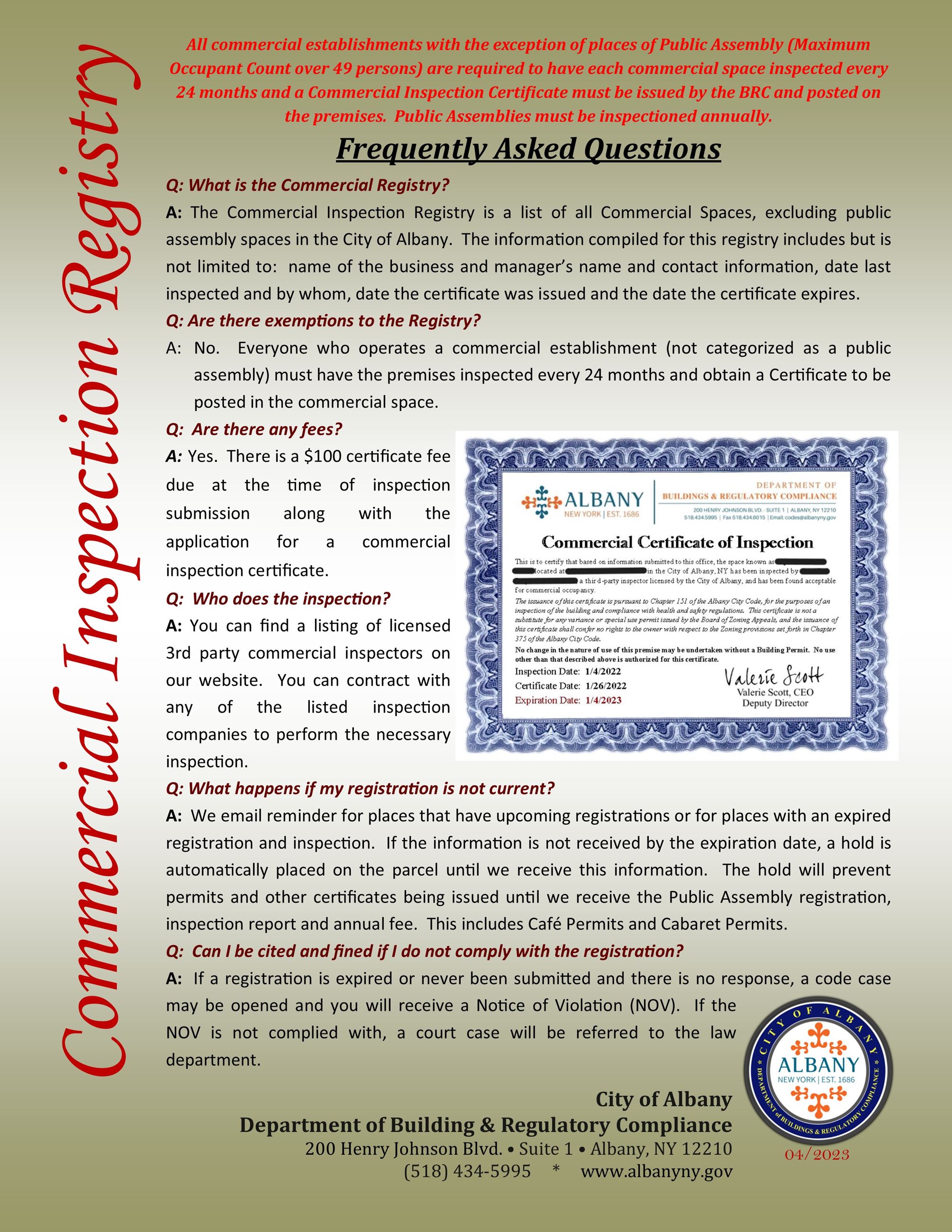 BRC Commercial Inspections