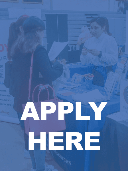 Apply here button with Human Resources