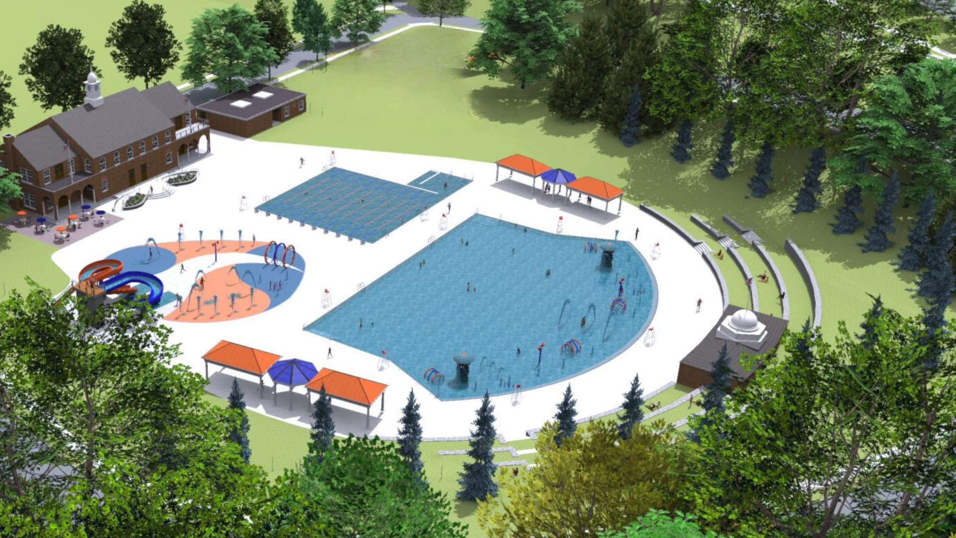 Lincoln Pool Mock Up for New Pool